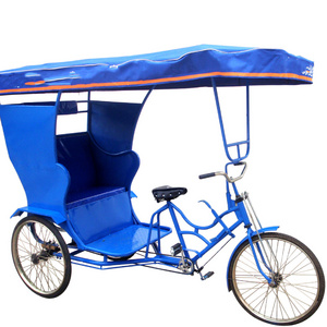 Legendary Human Bicycle Powered Tricycle Peddle Scooter Canopy Cargo Bike