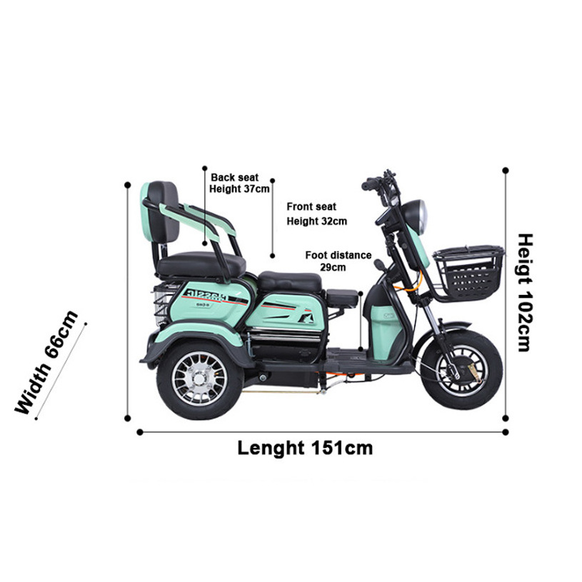 Cargo Motor Passenger Wheels Rear Axle Moto 300Cc King Gas Powered Stroller Bike Baby Thailand Gasoline For Battery Tricycle