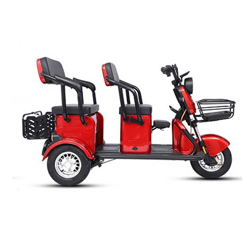 Electric Cargo Motor Tuk Hub For Fully Enclosed 150Cc Baby Stroller Italian Big Wheel Electric Chassis E-Tricycle Kit 4 Tricycle