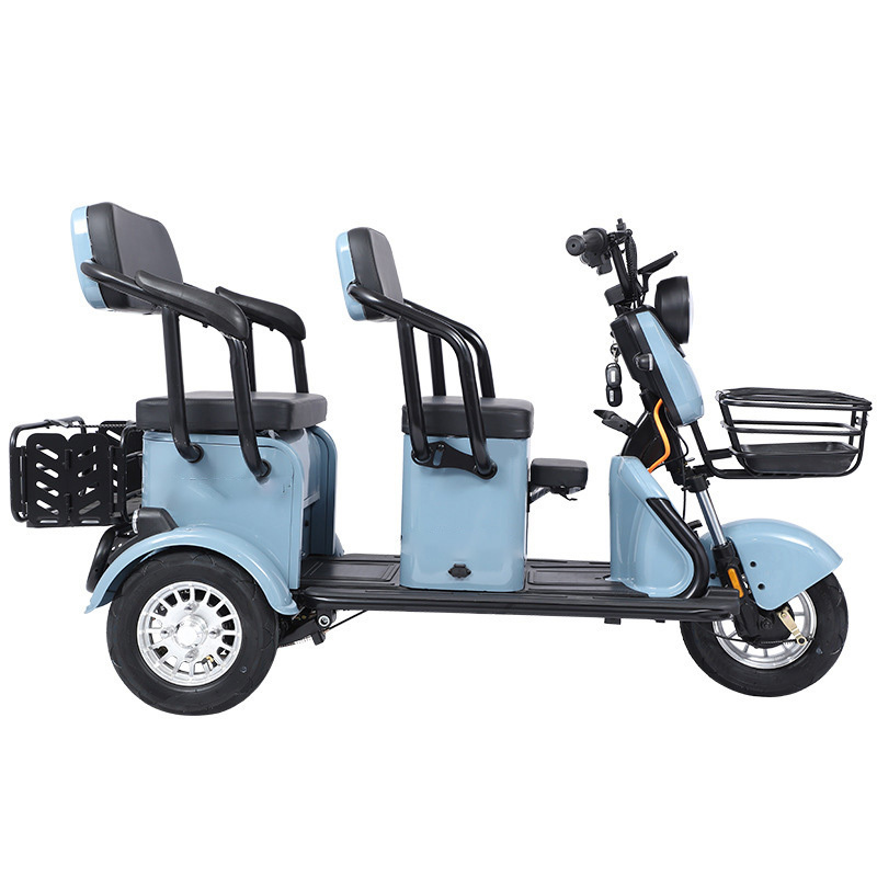 Electric Cargo Motor Tuk Hub For Fully Enclosed 150Cc Baby Stroller Italian Big Wheel Electric Chassis E-Tricycle Kit 4 Tricycle