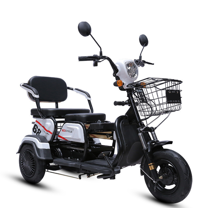 Electric Cargo Motorcycle Wheel 3 Foldable Usa Double Seat Conversion Kit Folding Baby 4 Wheels Ambulance The Elderly Tricycle