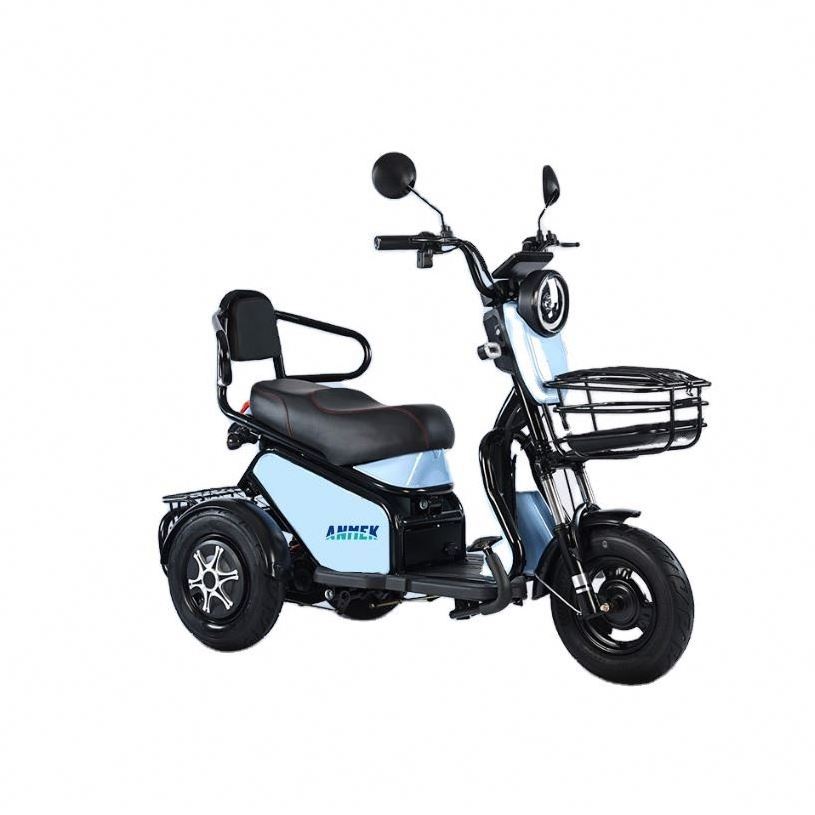 Tricycle Electric Bike Scooter Cargo With 3 For Axle Wheel Foldable Adult Mini Rear 4 Seater Mobility Power Dumper Of Tricycles