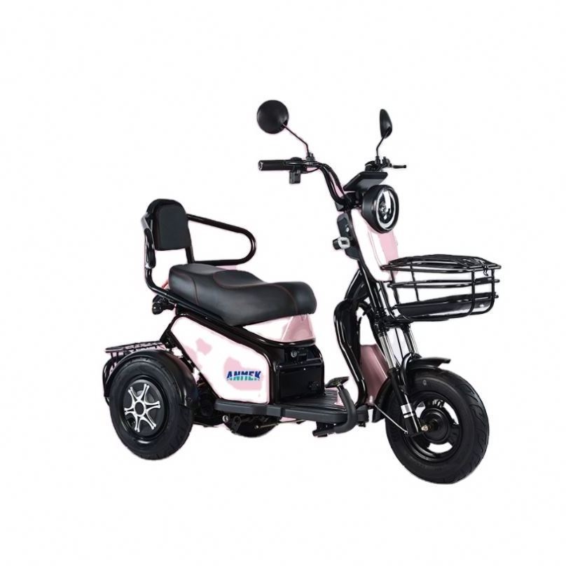 Tricycle Electric Bike Scooter Cargo With 3 For Axle Wheel Foldable Adult Mini Rear 4 Seater Mobility Power Dumper Of Tricycles