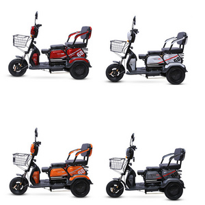 Electric Cargo Motorcycle Wheel 3 Foldable Usa Double Seat Conversion Kit Folding Baby 4 Wheels Ambulance The Elderly Tricycle