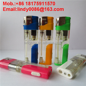 Cheapest Refillable Transparent Baida Gas Electric Lighter