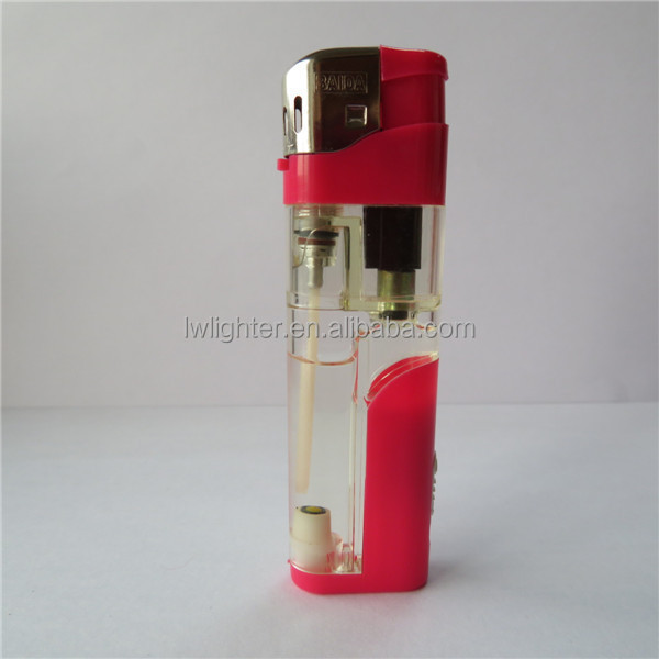 Cheapest Refillable Transparent Baida Gas Electric Lighter