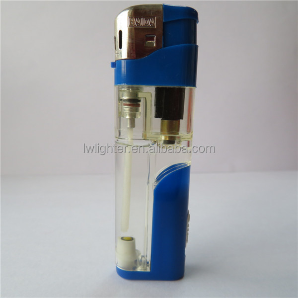 Cheapest Refillable Transparent Baida Gas Electric Lighter