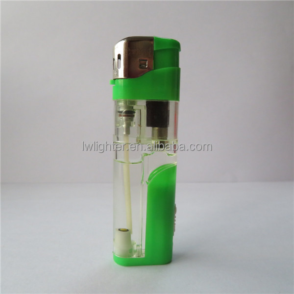 Cheapest Refillable Transparent Baida Gas Electric Lighter