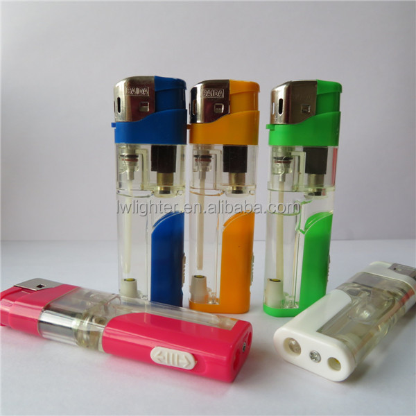 Cheap Price Refillable Electronic Lighter With LED