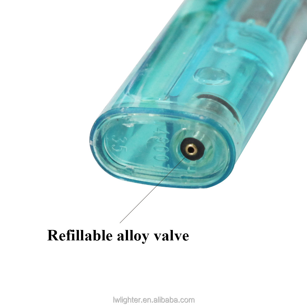 Popular OEM electric lighter factory zinc alloy valve gas refillable custom cigar lighter