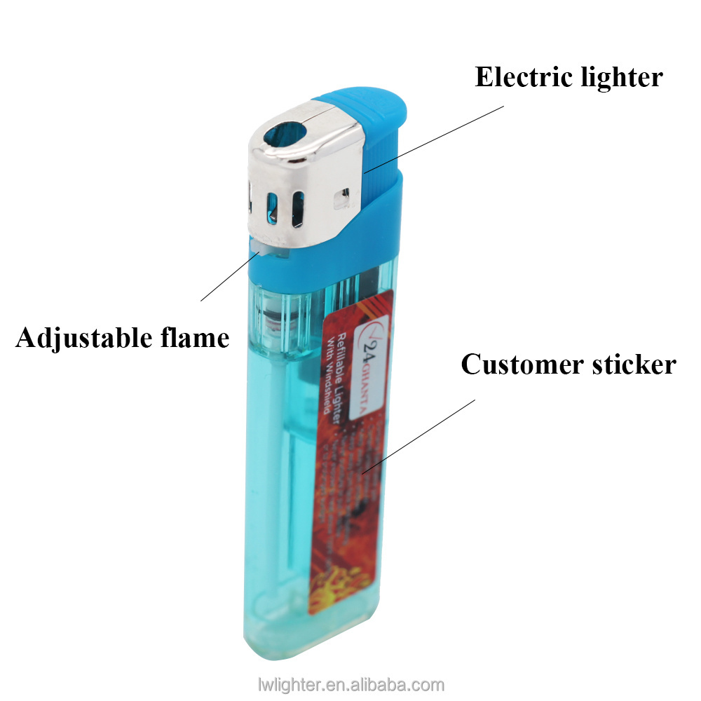 XY most selling electric lighter factory classic cigar sticker custom gas candle lighter