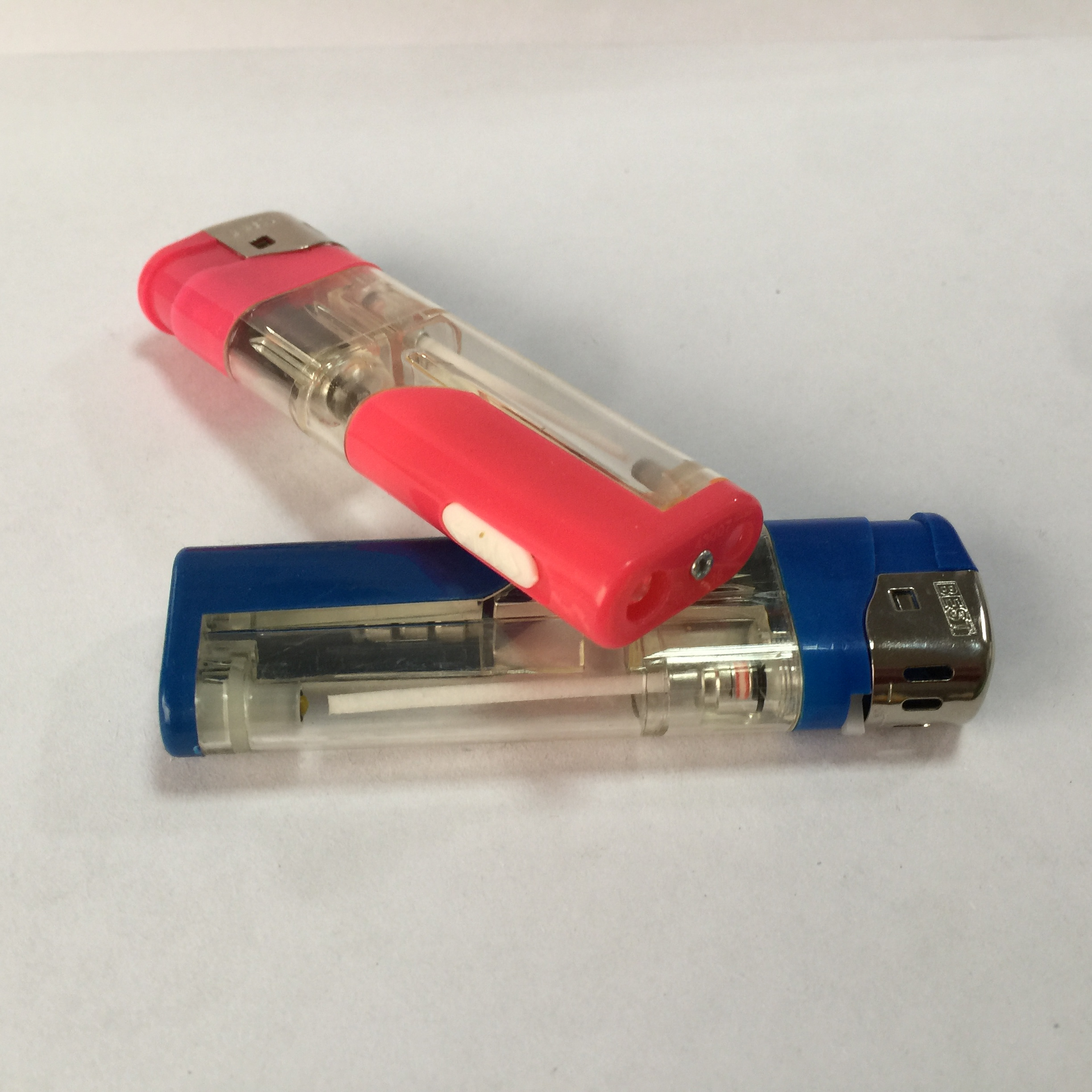 LED gas butane plastic  refillable valve electronic cigarette lighter