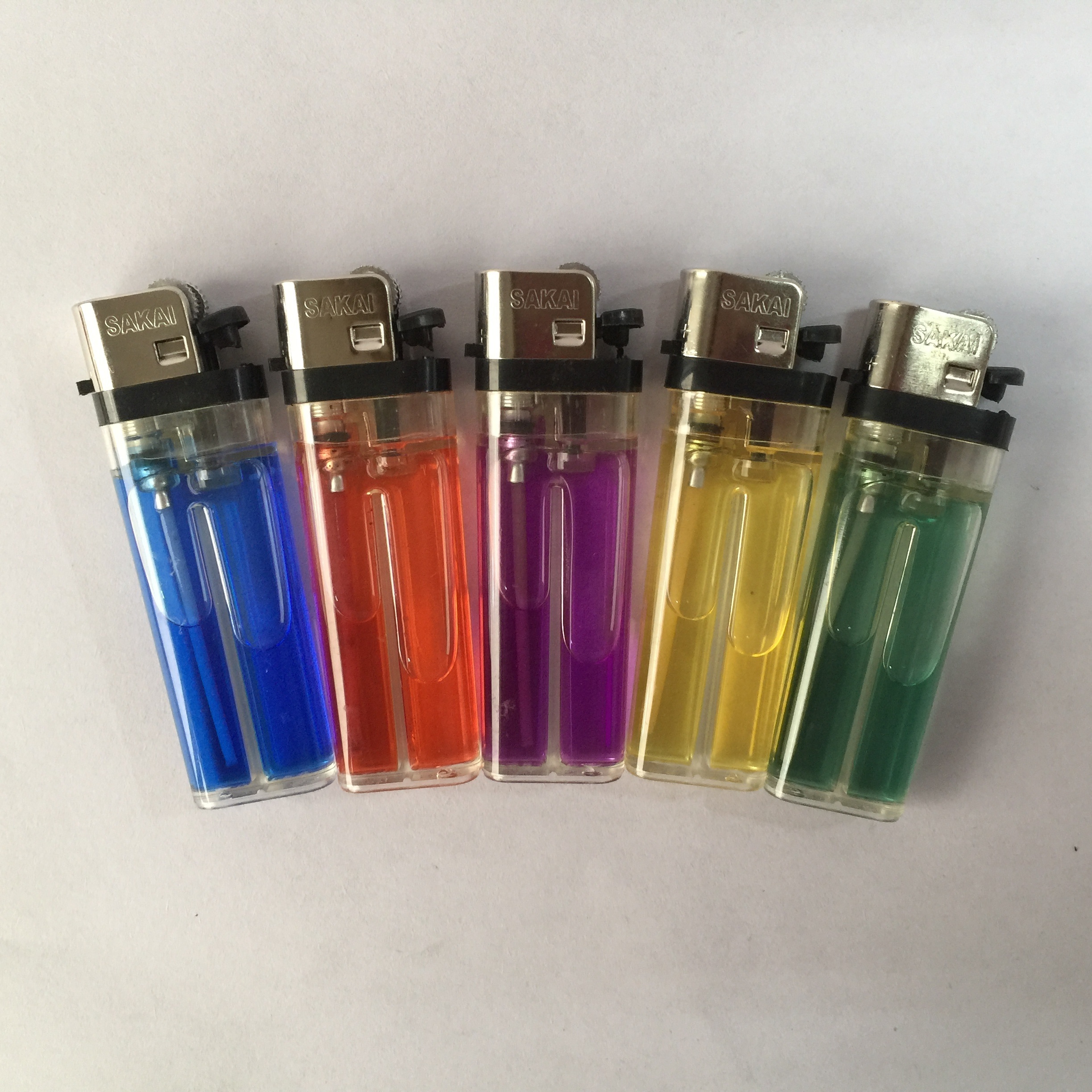 Plasma Custom Cheap Gas  Disposable Flint Transparent Lighter