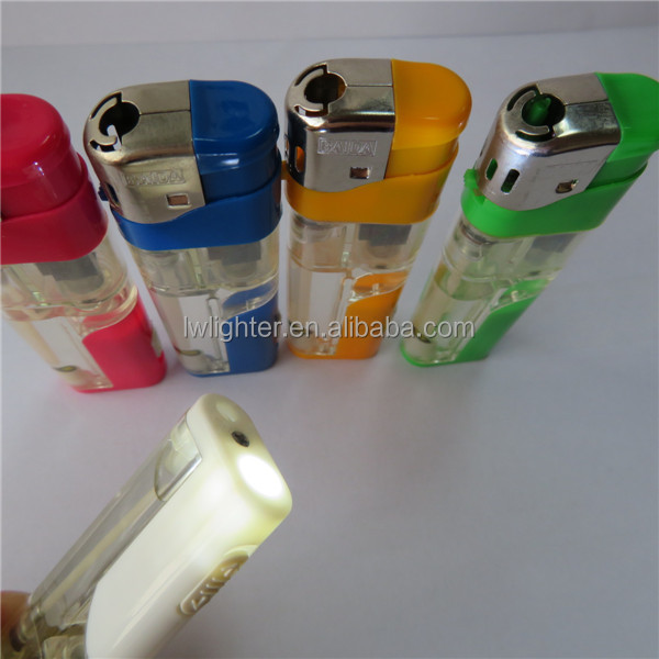 Cheap Price Refillable Electronic Lighter With LED