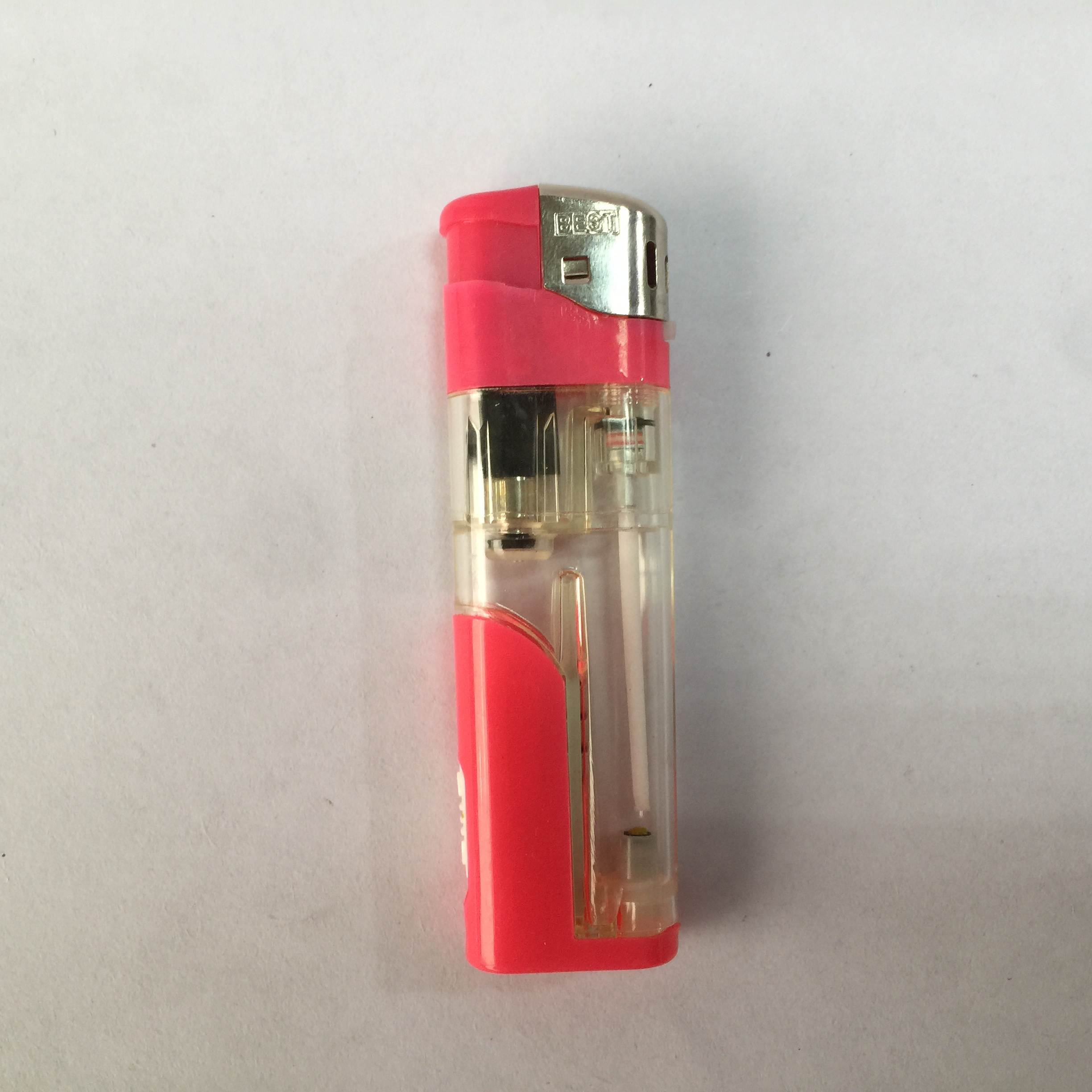 LED gas butane plastic  refillable valve electronic cigarette lighter