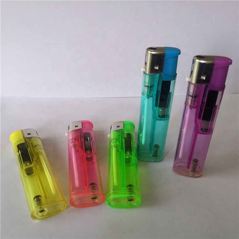 Factory  Direct  Wholesale  Refillable  Lighter  Cheap  Electronic  Lighter  With  Sticker