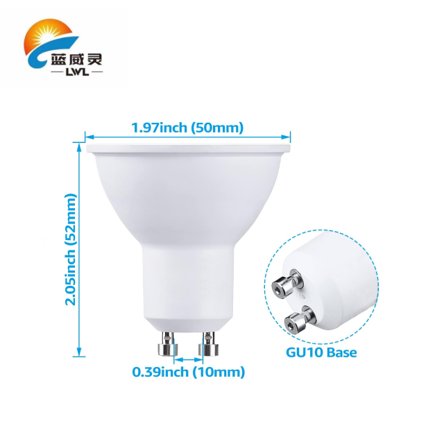 LED Light Bulbs Recessed Downlight GU10 Bulb Shape Down Light Gu10 Led Spotlight Bulb