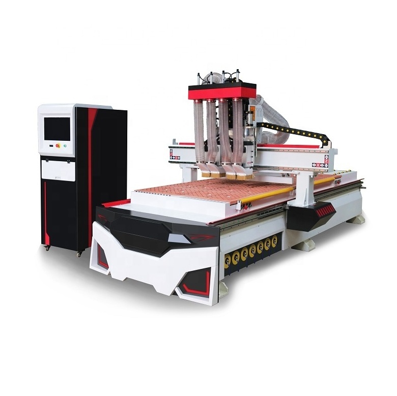 wood cutting machine High accuracy and precision woodworking cabinet door competitive price wood carving cnc router