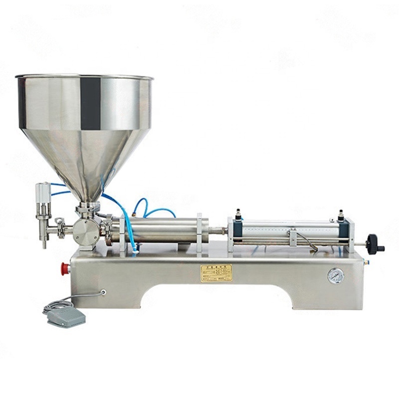 Fully Pneumatic Piston Pump Shampoo Sauce Clean Gel Flammable Liquid Soap Bottle Dispenser Paste Filling Machine