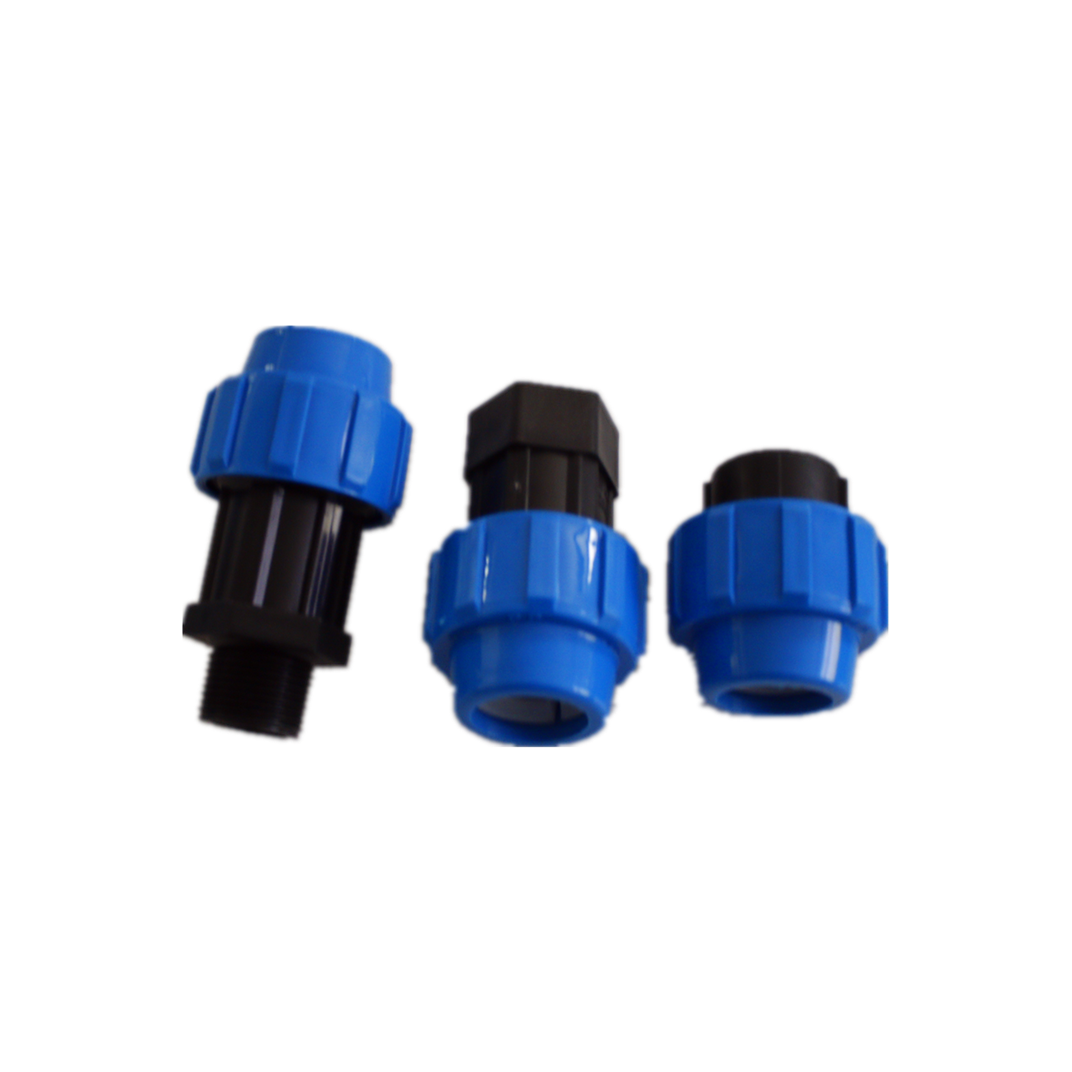 Professional Supply  Pn16 Pp Compression Fittings Reducing thread adaptor  For Irrigation pipe fittings