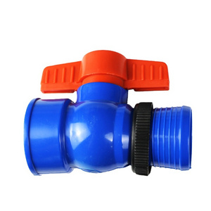 Rain hose Valve High Quality External Thread Screw micro spray Hose Connection Ball Valve for farmland and garden