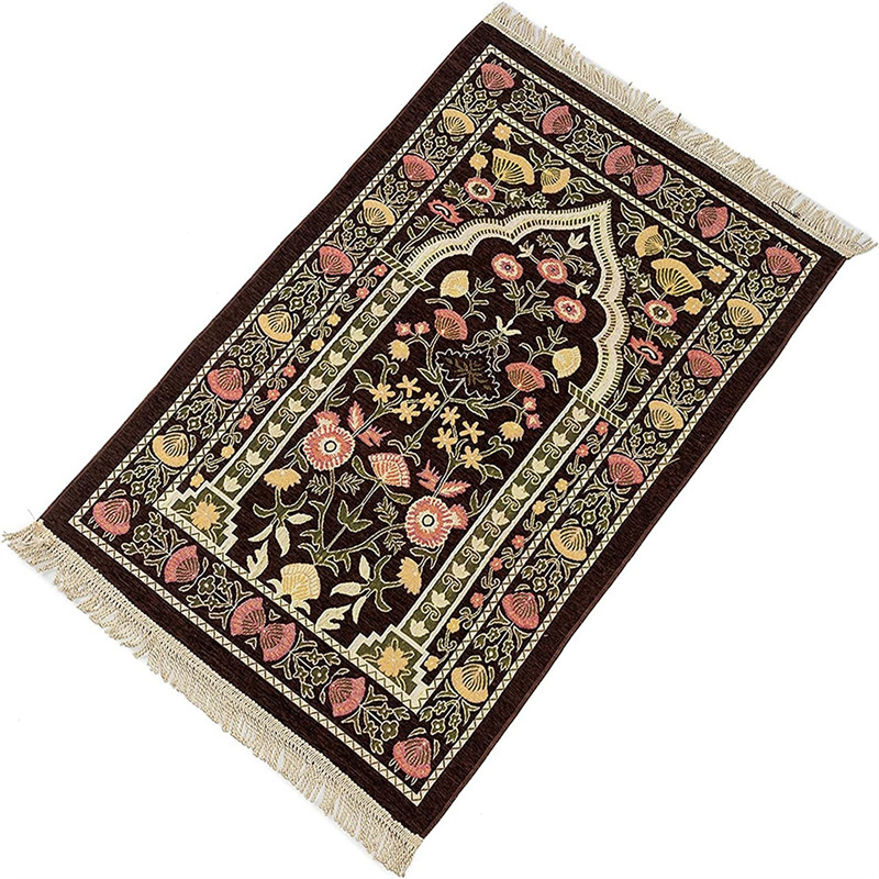 turkey sajadah muslim prayer rug praying mat islamic velvet chenille prayer rug kids prayer mat