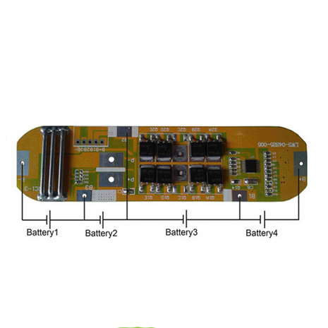 4S 20A pcba manufacture laptop roger led lights print led circuit 14.8V active balancer bms lifepo4 power bank module board pcb