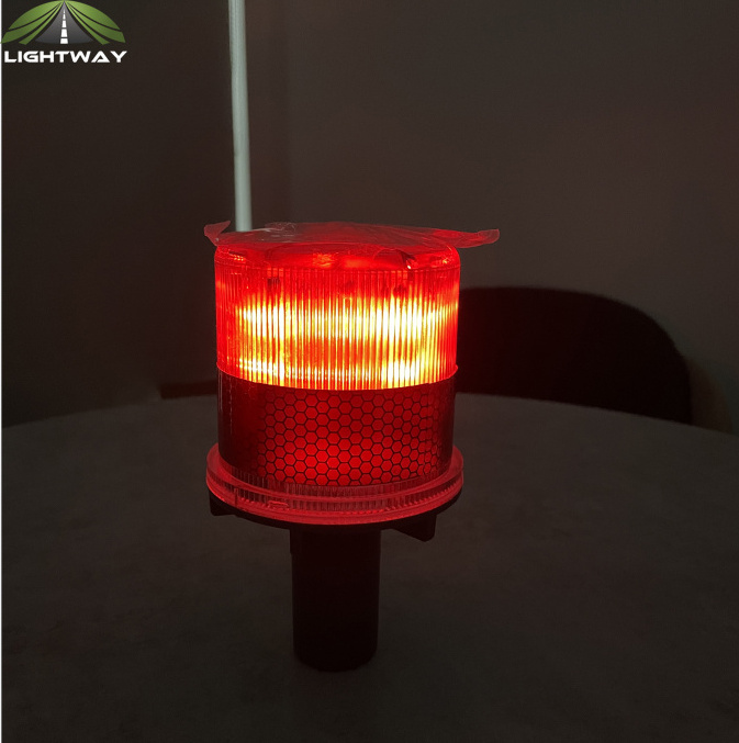 LED Hot Sale Solar Traffic High Brightness LED Road hazard led warning flashing Solar Beacon cone light