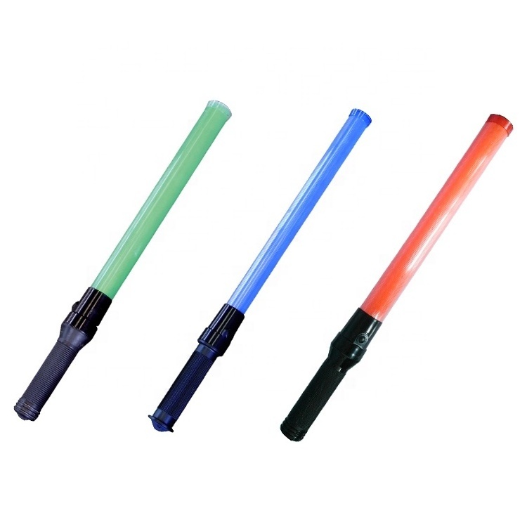 High Quality Plastic Rechargeable Led Warning Strobe Lights Hand Traffic Baton Wand