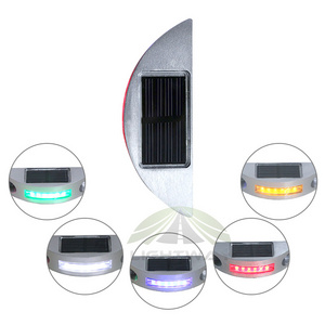 Green and yellow reflector Raised Pavement driveway ip68 Marker safety Solar LED pavement light stronger Road Stud