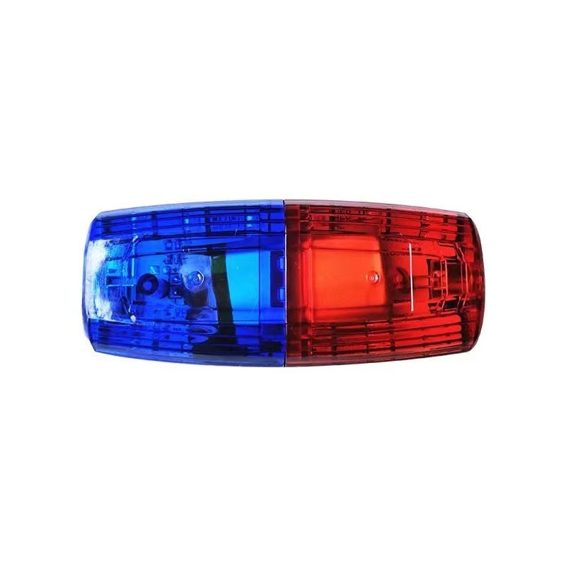 Security shoulder light rechargeable blue and red flashing signal light LED shoulder clip light