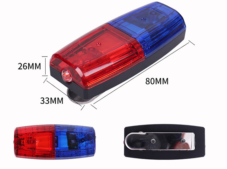 Patrols Sheriff Warning Strobe Shoulder lights Rechargeable Safety LED Flashing Security Clip Lamp For Outdoor Rescue