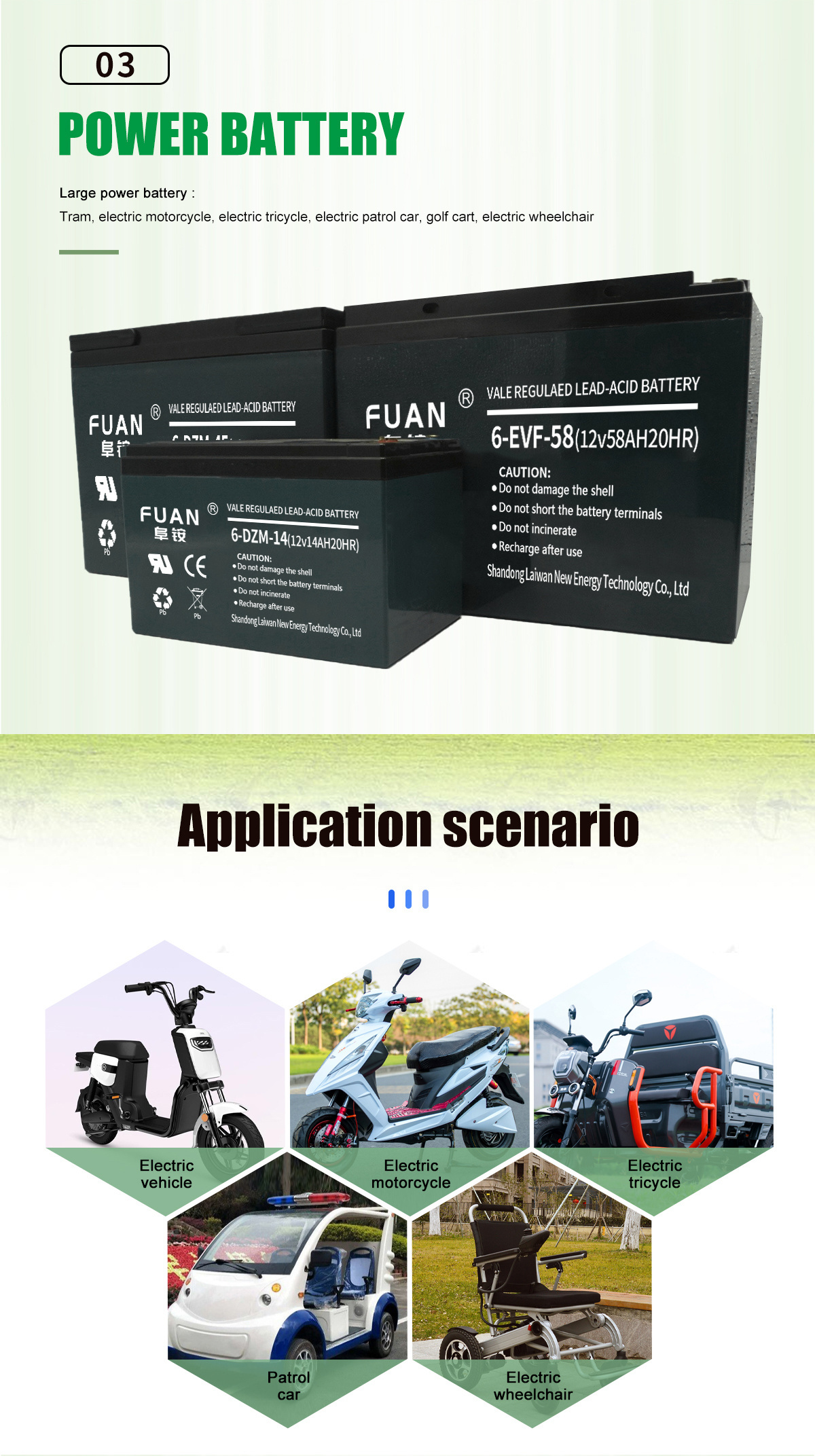 Manufacturer Rechargeable Lead Acid Battery 12v20.2 Ah 60v20.2ah Lead Acid Battery for Tricycle