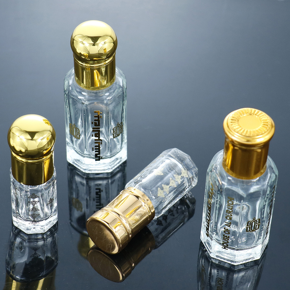 3ml Fancy crystal attar oud oil perfume tola bottle 6ml 12ml arabian arabic luxury oud perfume oil attar bottle