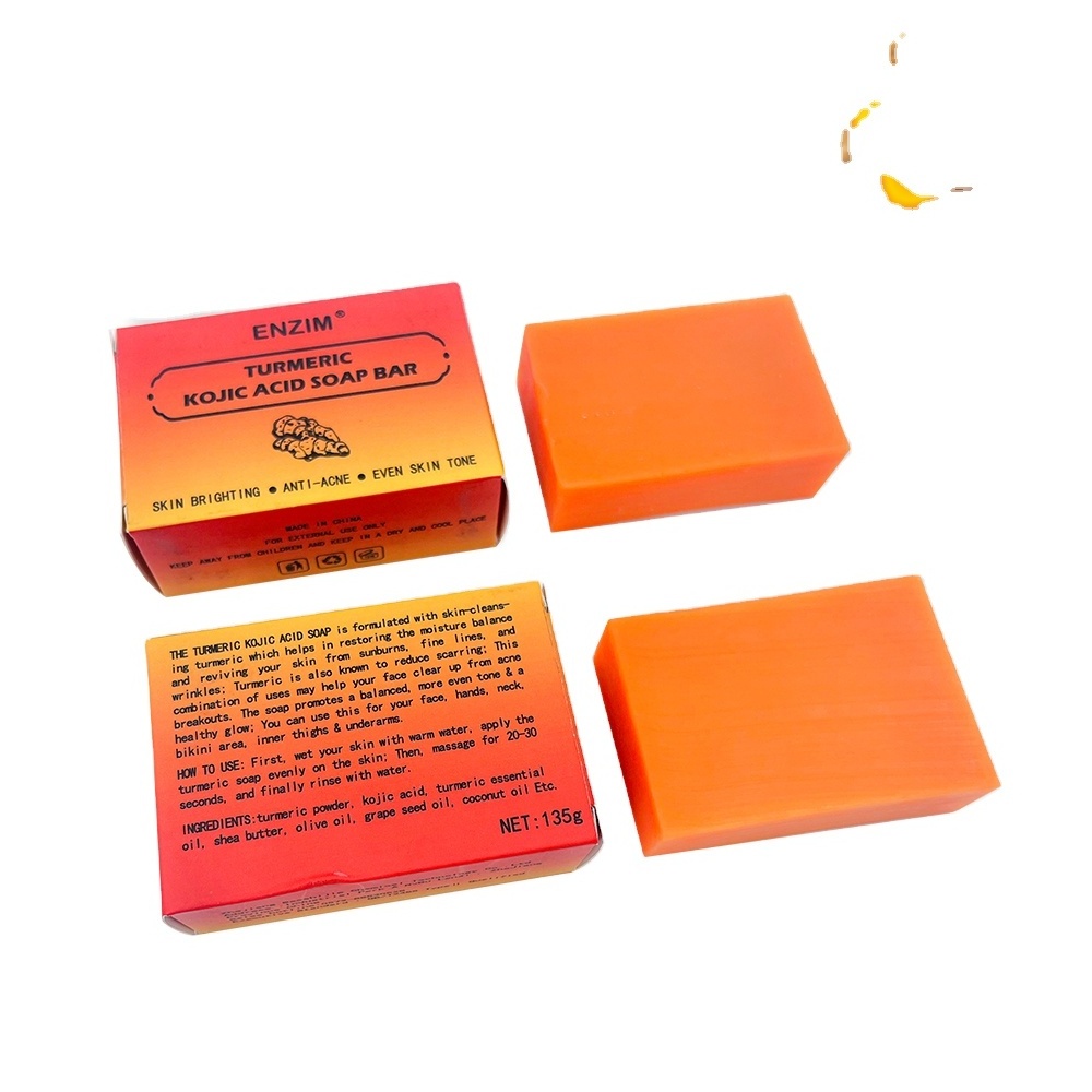 Natural Turmeric Soap Bar for Face & Body Turmeric Skin Soap Wash for Dark Spots, Intimate Areas, Underarms Turmeric Face Soap