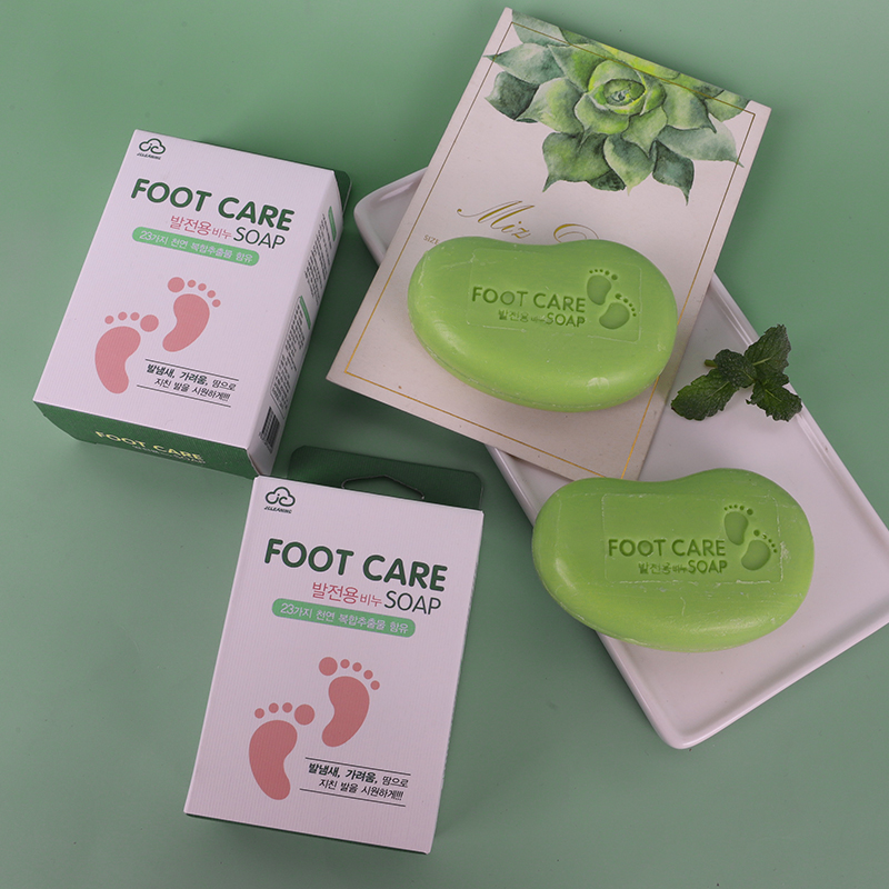 OEM Foot Skin Care Vegan Nursing Beriberi Antipruritic Deodorant Perspiration Bubble Exfoliating Foot Care Herbal soap