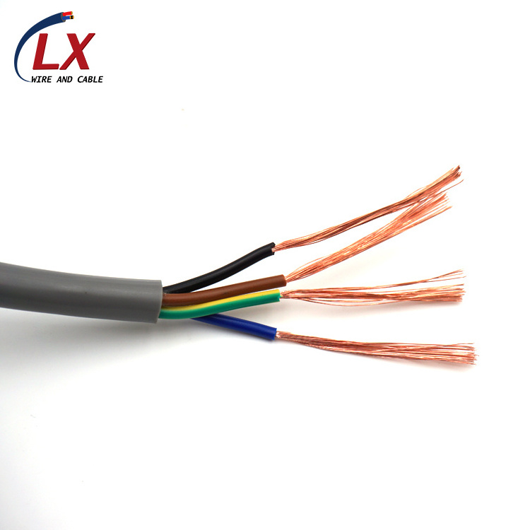 300/500V 3 Core 1.5mm 2.5mm 4mm 6mm Flexible PVC Insulated Electrical Electric Cable and Wire