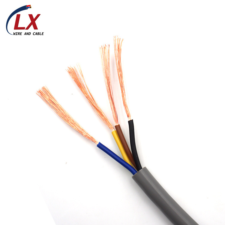 300/500V 3 Core 1.5mm 2.5mm 4mm 6mm Flexible PVC Insulated Electrical Electric Cable and Wire