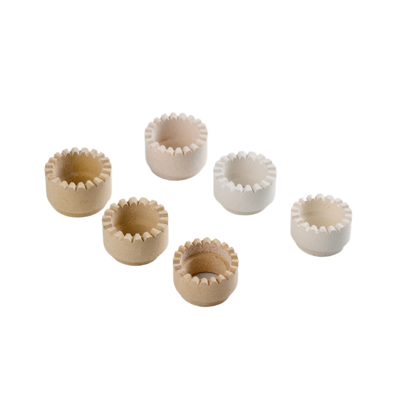 Alumina welded ceramic protective ring Industrial insulated alumina sheathed porcelain ring