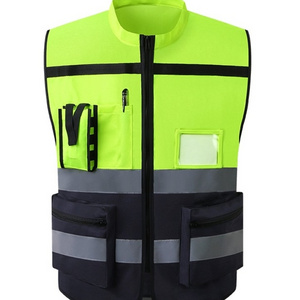 High Visibility Reflective Safety Vest with Functional Pockets for Traffic and Construction Workers Part of Safety Clothing