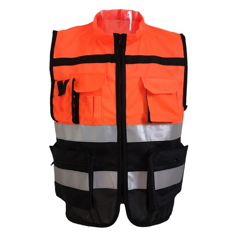 High Visibility Reflective Safety Vest with Functional Pockets for Traffic and Construction Workers Part of Safety Clothing