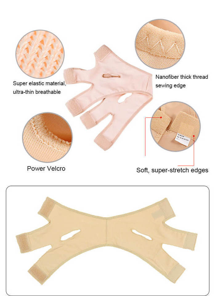 2023 High Quality Wrinkles V face Shaper Chin Cheek Lift Slimming Belt Facial Mask Bandage For Women