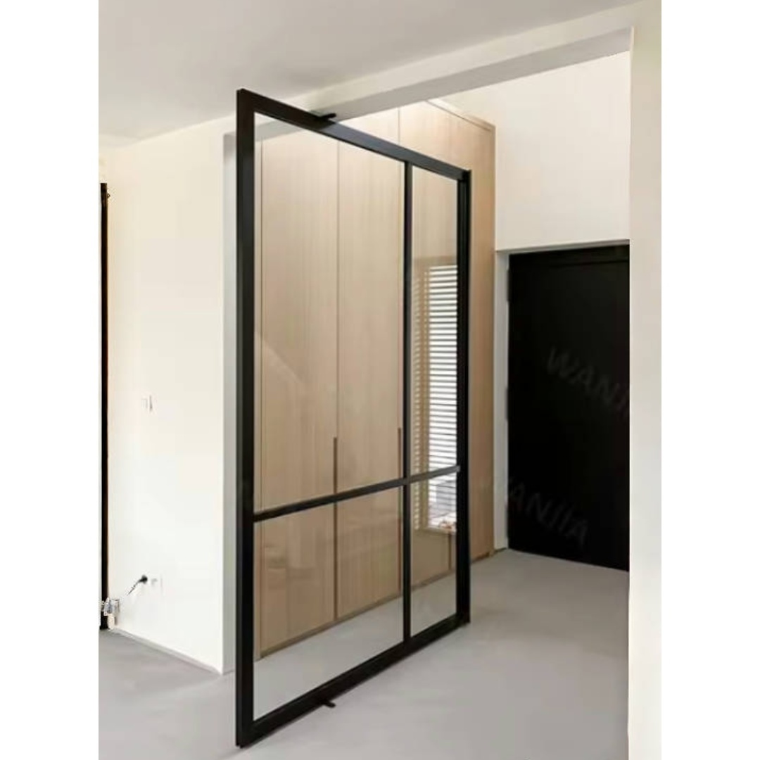 Factory Customized new product aluminum frame pivot entry doors system hinge front door modern entry interior pivot door