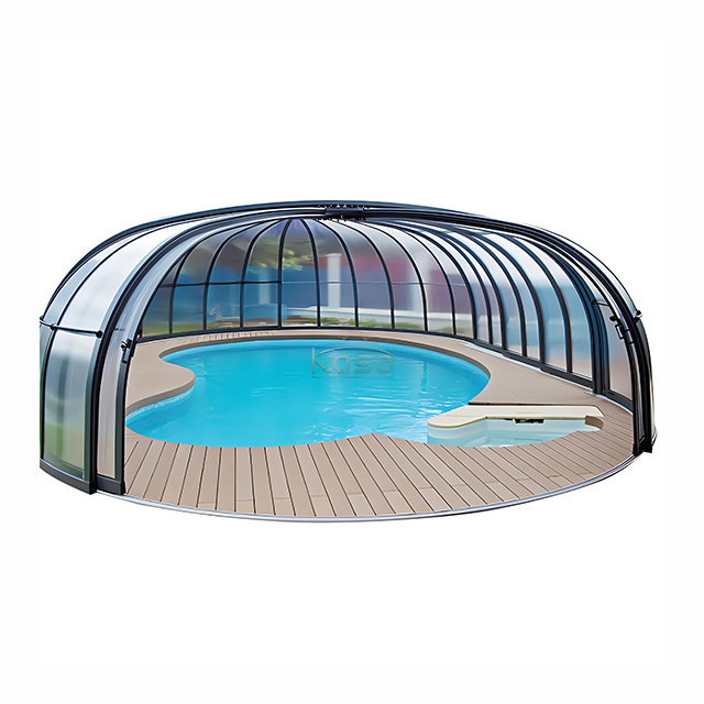 Professional Customized Retractable Pool Fencing Kit  sunroom Swimming Pool Scalable Sunroom