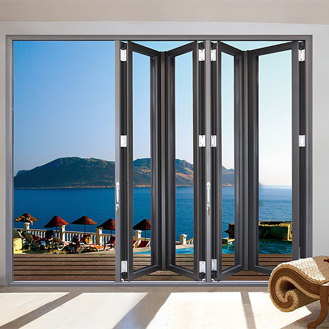 Affordable Aluminum Folding Doors and arch window customized folding door hardware wanhu door