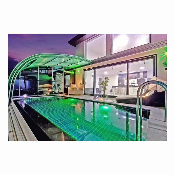 Professional Customized Retractable Pool Fencing Kit  sunroom Swimming Pool Scalable Sunroom