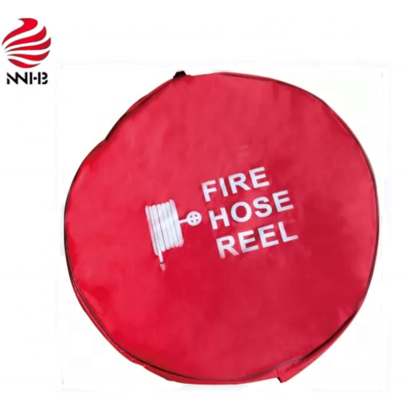 red color  PVC fire hose reel cover in fire fighting, plastic cover for fire hose reel