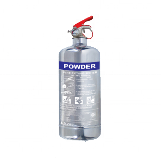 2024 Hot Sell Car Extinguisher Stainless steel Cylinder 1KG Dry Powder ABC40% Fire Extinguisher