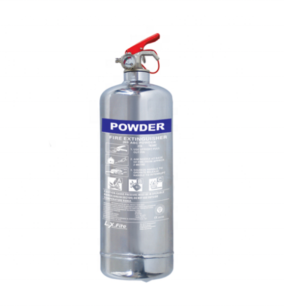 2024 Hot Sell Car Extinguisher Stainless steel Cylinder 1KG Dry Powder ABC40% Fire Extinguisher