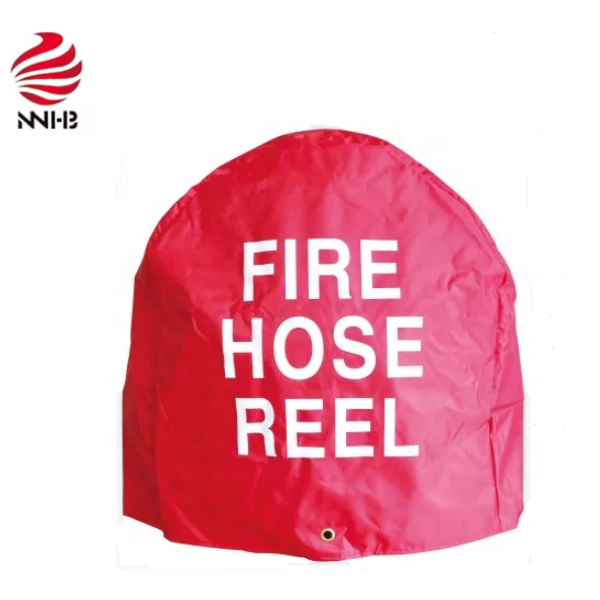 red color  PVC fire hose reel cover in fire fighting, plastic cover for fire hose reel